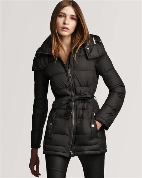 burberry brit down puffer jacket|Burberry cashmere cape jacket.